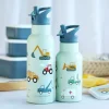 A Little Lovely Company Botella Acero 500 ml vehicles^ Botellas De Acero