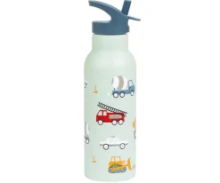 A Little Lovely Company Botella Acero 500 ml vehicles^ Botellas De Acero