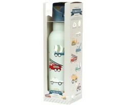 A Little Lovely Company Botella Acero 500 ml vehicles^ Botellas De Acero