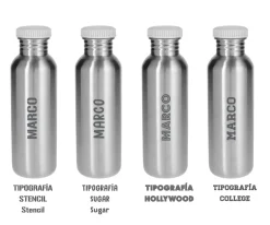 Tutete Botella Acero con Funda Croc Personalizable 350ml