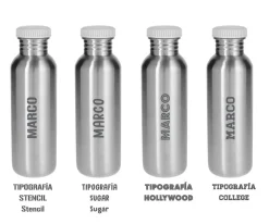 Tutete Botella Acero con Funda Geometric Nature Personalizable 350ml