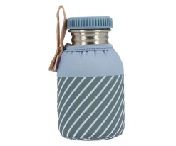 Monnëka Botella Acero con Funda Stripes Blue Personalizable 350ml^ Botellas De Acero