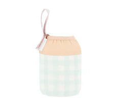 Monnëka Botella Acero con Funda Stripes Apricot Personalizable 350ml^ Botellas Para Personalizar