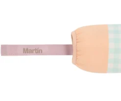 Monnëka Botella Acero con Funda Stripes Apricot Personalizable 350ml^ Botellas Para Personalizar