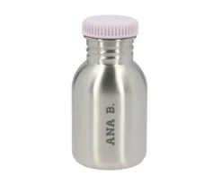 Monnëka Botella Acero con Funda Stripes Apricot Personalizable 350ml^ Botellas Para Personalizar