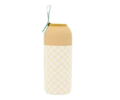 Monnëka Botella Acero con Funda Stripes Yellow Chess Personalizable 750ml