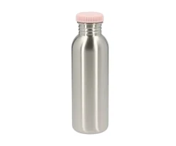 Monnëka Botella Acero con Funda Stripes Pink Personalizable 750ml