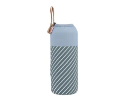 Monnëka Botella Acero con Funda Stripes Blue Personalizable 750ml^ Botellas Para Personalizar