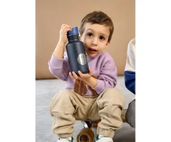 Lassig Botella Acero Inoxidable Little Gang Smile Navy 500ml^ Botellas De Acero