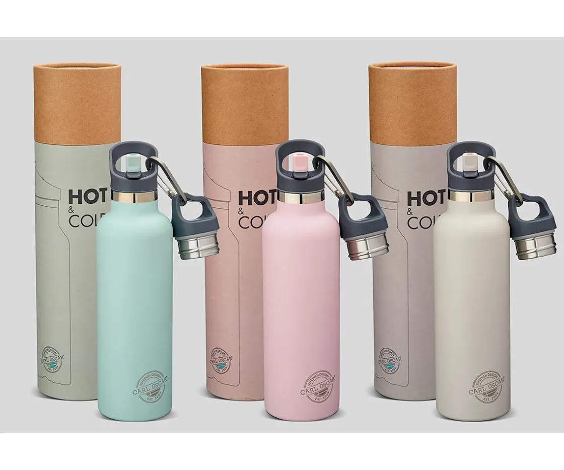 Carl Oscar Botella Acero Inoxidable 700ml Temp Gris^ Termos Infantiles