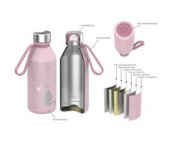 Carl Oscar Botella Acero Inoxidable TEMPflask Spirit Passion 500ml Pink