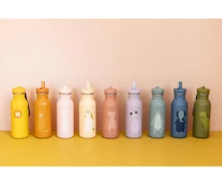 Trixie Botella Acero Mr. Fox 500ml + 6 Pegatinas Redondas Yellow Regalo^ Botellas De Acero