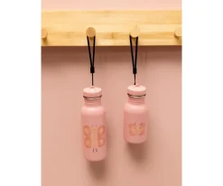 Trixie Botella Acero Mrs. Butterfly 350ml + 6 Pegatinas Redondas Rose Regalo^ Botellas De Acero