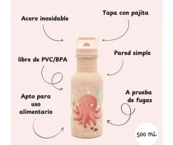 Sassi Botella de Acero Pulpo 500ml^ Botellas De Acero