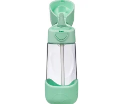 b.box Botella de Tritán con Pajita 450 ml Spearmint^ Botellas De Plástico