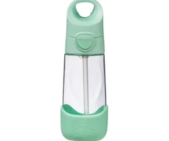 b.box Botella de Tritán con Pajita 450 ml Spearmint^ Botellas De Plástico