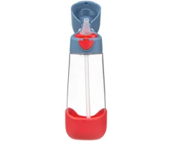 b.box Botella de Tritán con Pajita 600 ml Blue Blaze^ Botellas De Plástico