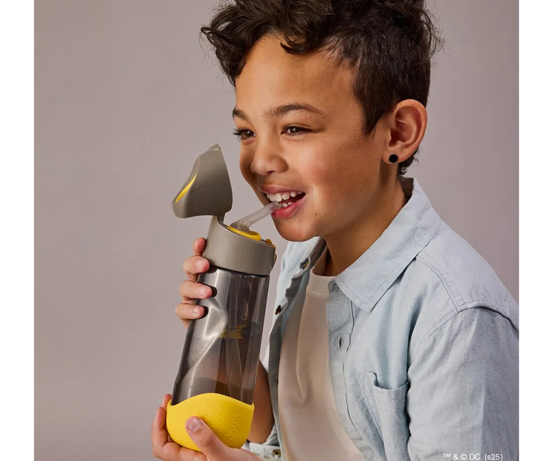 b.box Botella de Tritán con Pajita 600 ml Batman^ Botellas De Plástico