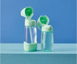 b.box Botella Junior con Pajita 380ml Spearmint^ Botellas De Plástico