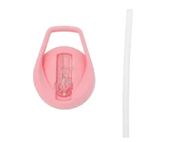 Tutete Botella Plástico con Pajita Glitter Stars Pink Personalizable^ Botellas De Plástico