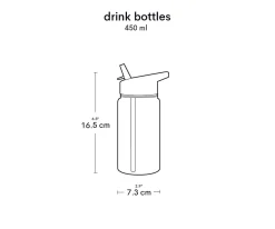 A Little Lovely Company Botella Plástico con Pajita Personalizable Pirates 450ml^ Botellas De Plástico