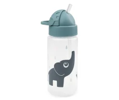 Done by Deer Botella Plástico con Pajita Elphee Blue^ Botellas De Plástico