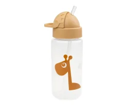 Done by Deer Botella Plástico con Pajita Raffi Mustard^ Botellas De Plástico