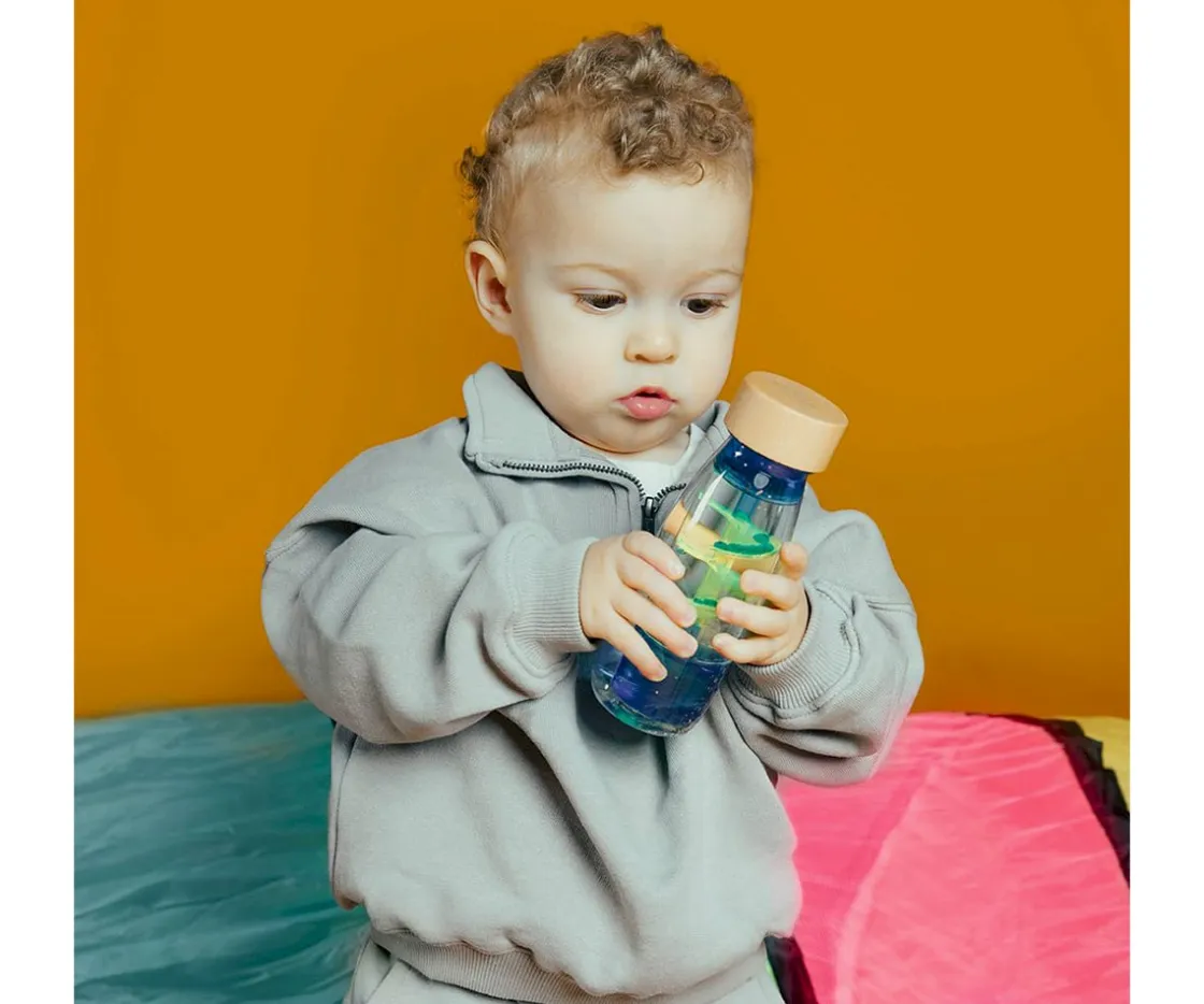 Niños Petit Boum Botella Sensorial Move Spiral Blue