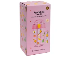 Petit Monkey Botella Tritán 2 en 1 Sparkling Fruits^ Botellas De Plástico