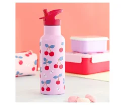 A Little Lovely Company Botella Térmica Acero Cherries 500ml
