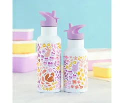 A Little Lovely Company Botella Térmica Acero Flower Garden 350ml^ Botellas De Acero