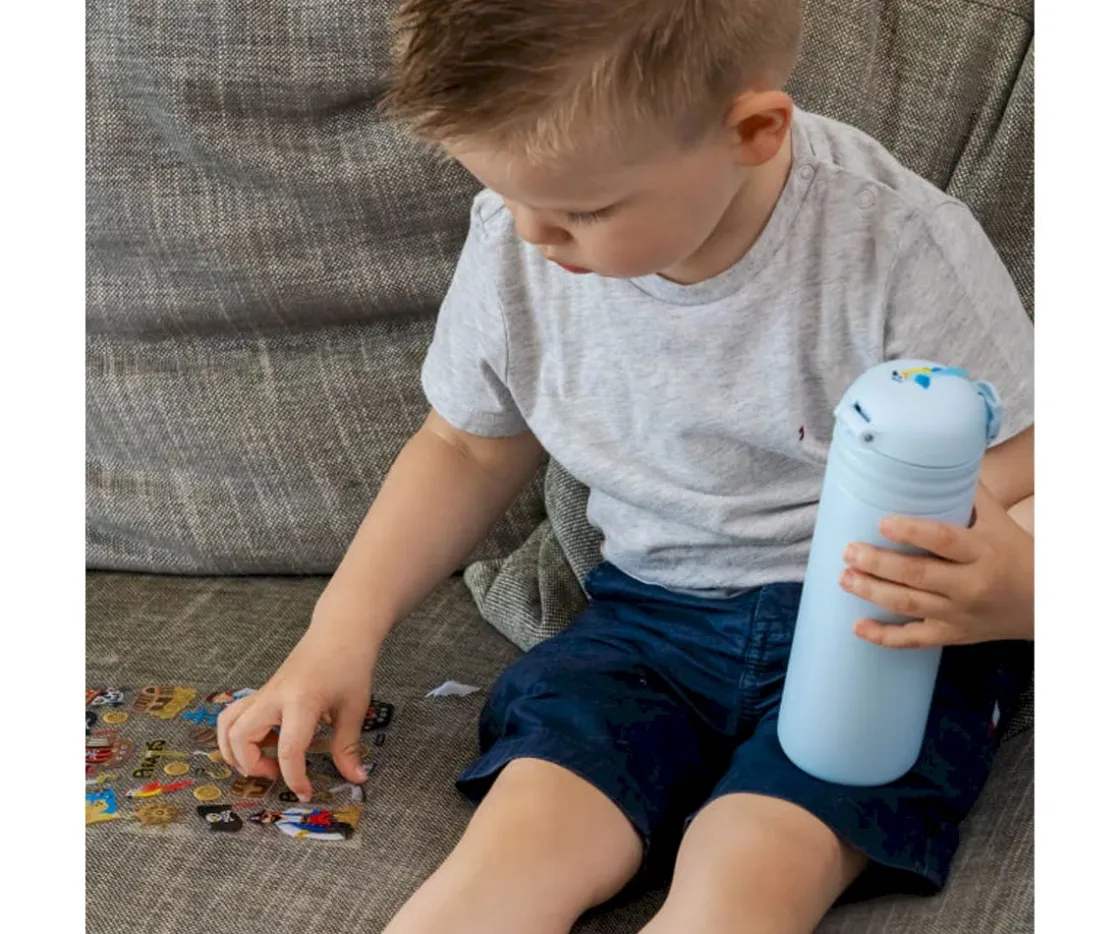 IZY Bottles Botella Térmica Acero Piratas Azul 350ml