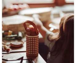 Grech & Co Botella Térmica Acero Sip + Chug Sienna Gingham 350ml