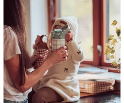 Grech & Co Botella Térmica Acero Sip + Chug Fern Plaid 350ml^ Botellas De Acero