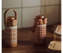 Grech & Co Botella Térmica Acero Sip + Chug Buckwheat Plaid 350ml