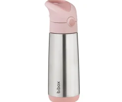 b.box Botella Térmica con Pajita 500 ml Blush Crush