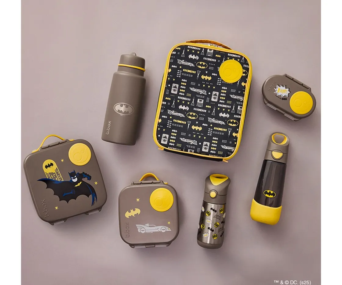 b.box Botella Térmica con Pajita 350 ml Batman