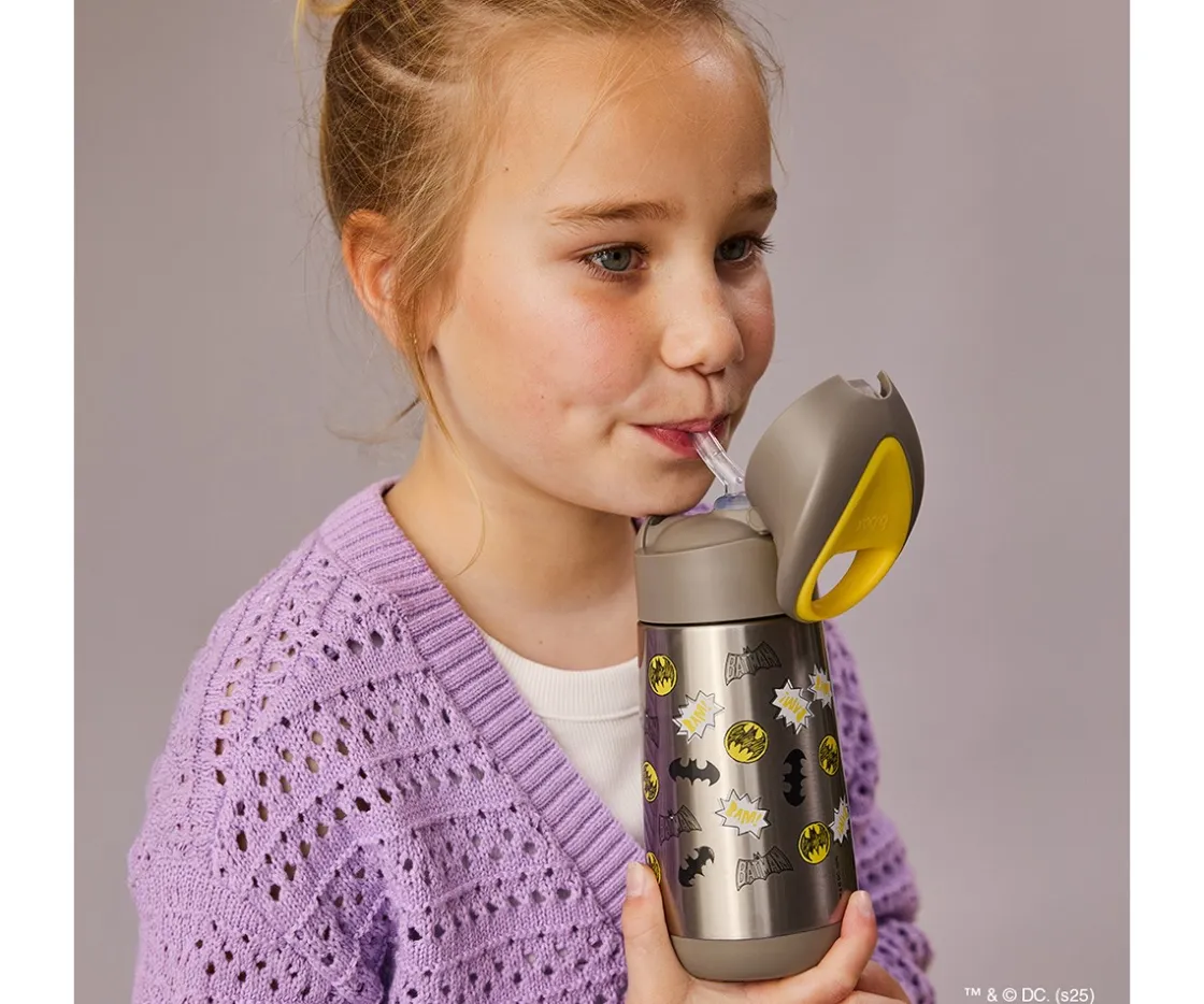 b.box Botella Térmica con Pajita 350 ml Batman