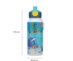 Mepal Botellas Campus Pop-Up Tropical Ocean 400 ml^ Botellas De Plástico
