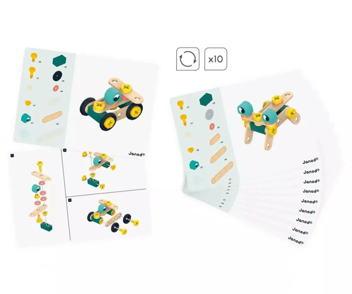 Niños Janod Brico'Kids Barril 50 Piezas