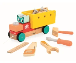 Niños Janod Brico'Kids Camión de Arrastre y Construcción