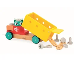Niños Janod Brico'Kids Camión de Arrastre y Construcción