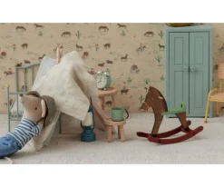 Maileg Caballito Balancín para Ratón Dark Brown^Niños Casa De Muñecas De Madera