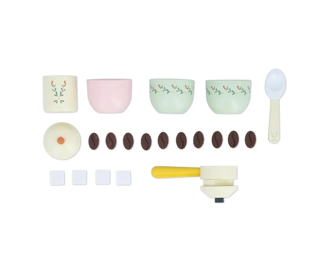 Niños Janod Cafetera de Madera Abuelita Alegre