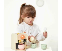 Niños Janod Cafetera de Madera Abuelita Alegre