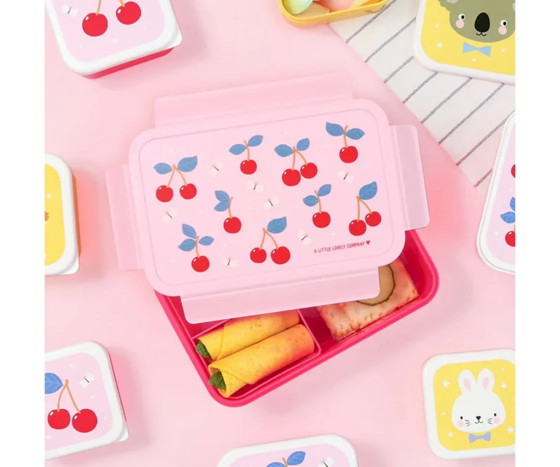 A Little Lovely Company Caja Almuerzo Bento Cherries^ Cajas De Almuerzo