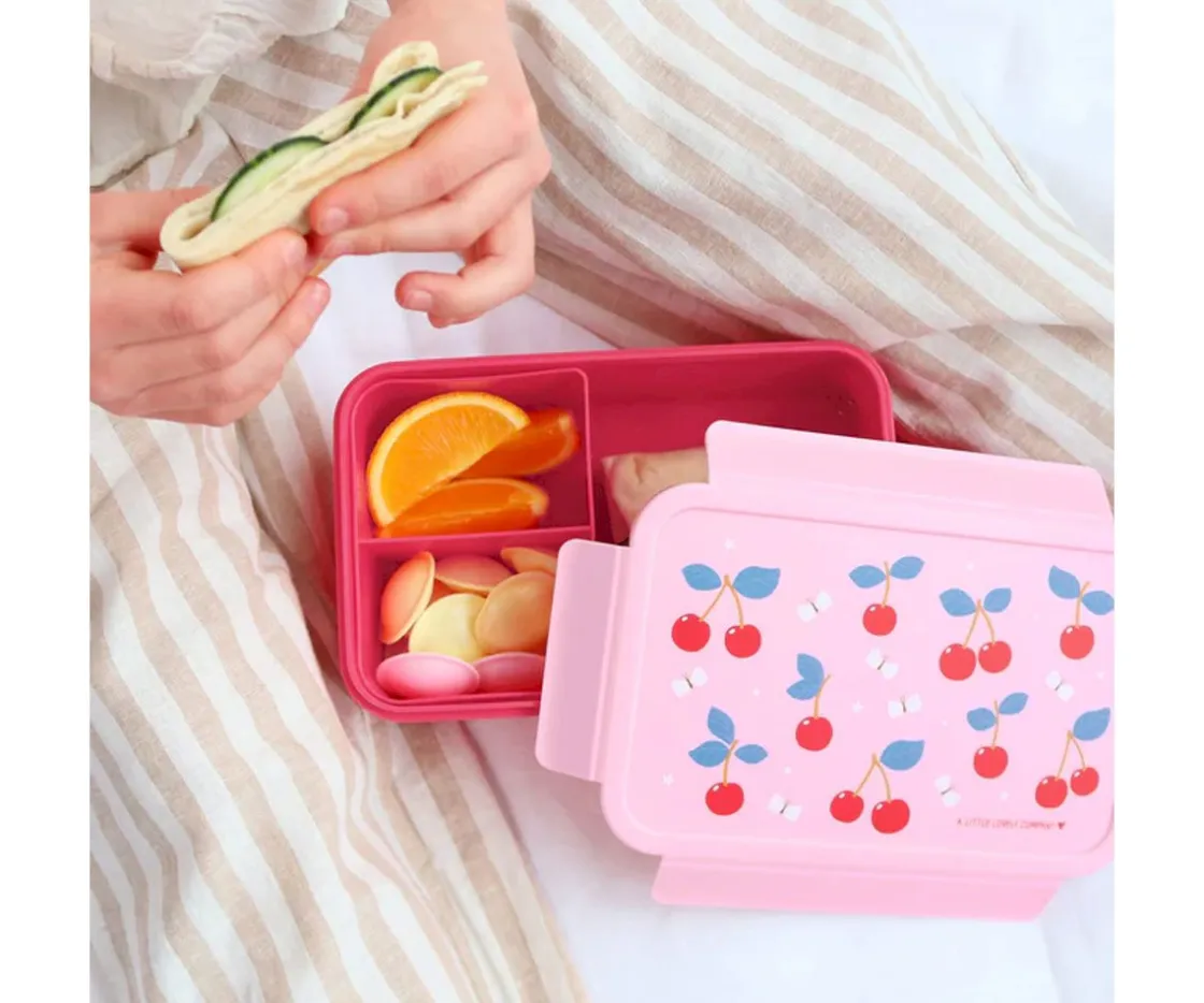 A Little Lovely Company Caja Almuerzo Bento Cherries^ Cajas De Almuerzo