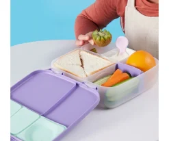 b.box Caja Almuerzo con Gel Refrigerante Lilac Pop