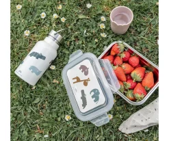 Done by Deer Caja Almuerzo de Metal Deer Friends Mustard^ Cajas De Almuerzo