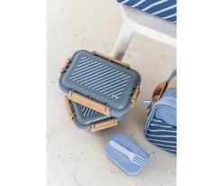 Monnëka Caja Almuerzo Grande Stripes Blue